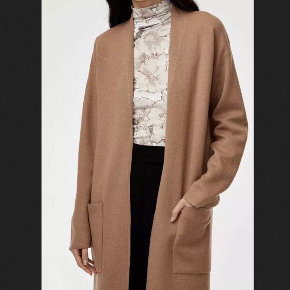 Aritzia Babaton Lance Longline Wool Blend Open Cardigan - Picture 4 of 6